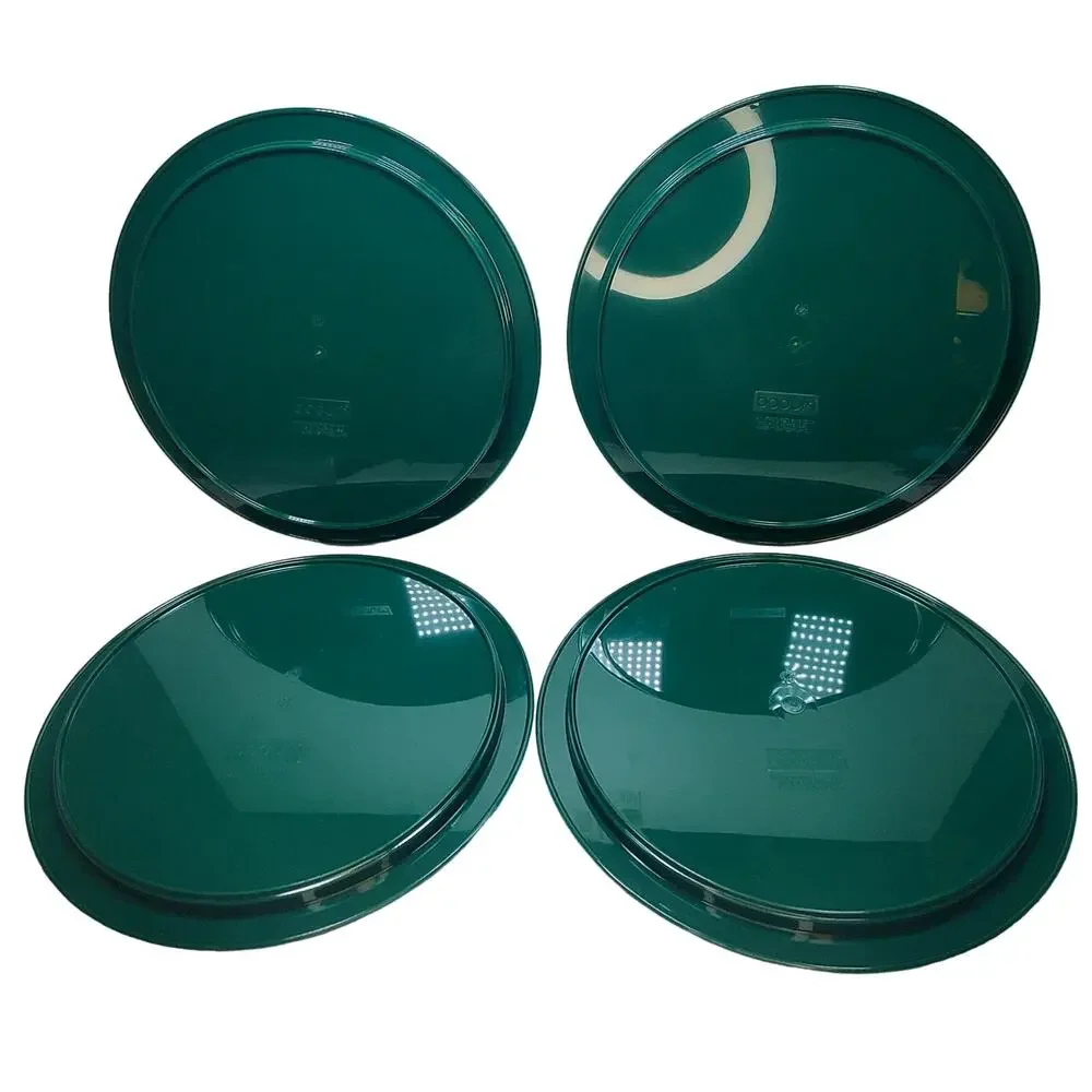 Vtg Bodum Melamine 4 Pc Dinner Plates Green Swiss Made Plasticware Picniccore